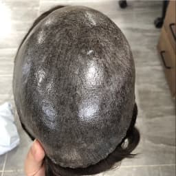 Natural Human Hair Men Toupee Natural Hairline Durable Full PU 0.1mm Base Black Grey Undetectable Man Wigs Capillary Prosthesis