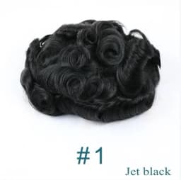 Natural Human Hair Men Toupee Natural Hairline Durable Full PU 0.1mm Base Black Grey Undetectable Man Wigs Capillary Prosthesis