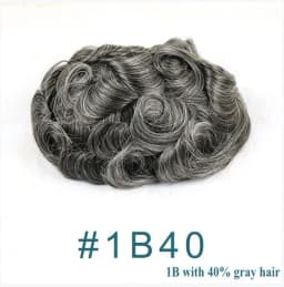 Natural Human Hair Men Toupee Natural Hairline Durable Full PU 0.1mm Base Black Grey Undetectable Man Wigs Capillary Prosthesis