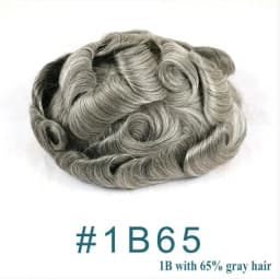 Natural Human Hair Men Toupee Natural Hairline Durable Full PU 0.1mm Base Black Grey Undetectable Man Wigs Capillary Prosthesis