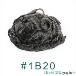 Natural Human Hair Men Toupee Natural Hairline Durable Full PU 0.1mm Base Black Grey Undetectable Man Wigs Capillary Prosthesis