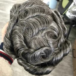 Natural Human Hair Men Toupee Natural Hairline Durable Full PU 0.1mm Base Black Grey Undetectable Man Wigs Capillary Prosthesis