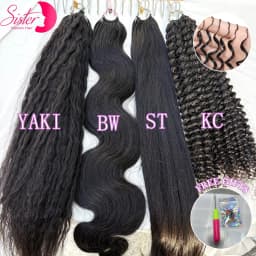 Deep Wave Knotless Pre-Separated Crochet Hair Extensions Human Hair Kinky Curly Crochet Feather Human Hair Extensions 100g/Pack