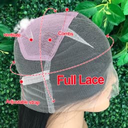 Natural Color Full Lace Wigs Pre Plucked Straight Full Lace Wig Transparent Straight Human Hair Wigs Brazilian Remy Hair