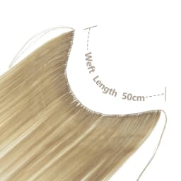 VADES Invisible Feather Hair Extensions Human Hair Long Straight Hair Extension Natural Sew In Microring Hair Weft for Women