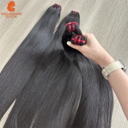 20A Super Double Drawn Virgin Straight Weaving Bundles Raw Human Hair Vietnamese Unprocessed Hair Extensions Millionaire Quee