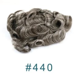 Natural Hairline 80%Density Super Thin 0.02mm Skin Invisible Grey 1B65 1B80 Men Toupee Real Human Hair Capillary Prosthes System