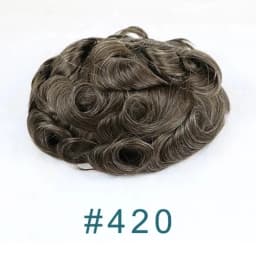Natural Hairline 80%Density Super Thin 0.02mm Skin Invisible Grey 1B65 1B80 Men Toupee Real Human Hair Capillary Prosthes System