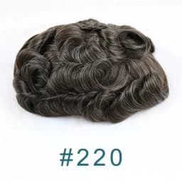 Natural Hairline 80%Density Super Thin 0.02mm Skin Invisible Grey 1B65 1B80 Men Toupee Real Human Hair Capillary Prosthes System