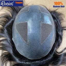 Permier Capillary Male Hair Prosthesis 0.08mm Skin Toupee Mens Wig Double Knots Lace Pu Wig For Men Human Hair Men's Hair System