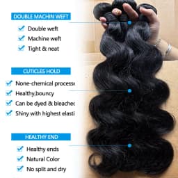 YOCYTU Human Hair Bundles With Closure 20 22 24 Inch Body Wave Bundles Human Hair With 2x6 HD Closure For Women 3 Days Delivery