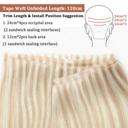 Long Flat Weft Invisible Tape Bundles Human Hair PU Skin Weft Hair Extension Injected Seamless & No-Glue Tape On Hair Weft