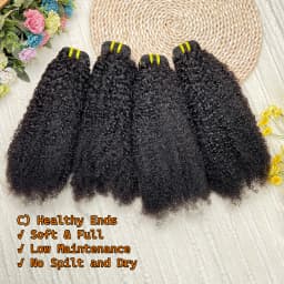 15A Afro Kinky Curly 4C Bundles Human Hair Vietnamese 100% Raw Virgin Unprocessed Kinky Coily Hair 1/3/4 Pcs Bundles Quick Weave
