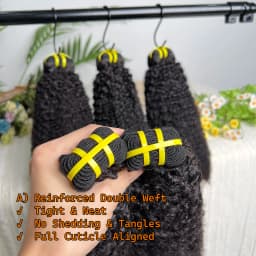 15A Afro Kinky Curly 4C Bundles Human Hair Vietnamese 100% Raw Virgin Unprocessed Kinky Coily Hair 1/3/4 Pcs Bundles Quick Weave