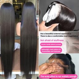Glueless Wig Human Hair Bone Straight 13x4 13x6 HD Human Hair Lace Front Wig For Black Women Pre Plucked Vietnamese Original 4x4 5x5 Lace Closure Wig Wear And Go