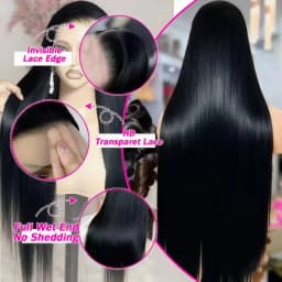 Glueless Wig Human Hair Bone Straight 13x4 13x6 HD Human Hair Lace Front Wig For Black Women Pre Plucked Vietnamese Original 4x4 5x5 Lace Closure Wig Wear And Go