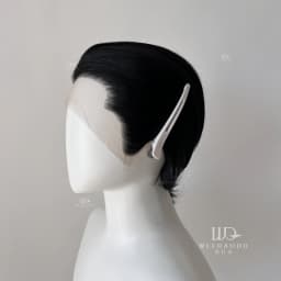 Black Short Hair Wig for Man with A Slicked-back Hairstyle Cosplay 13*4 HD Synthetic Lace Front Wig Short Wigs Frontal Peluca