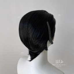 Black Short Hair Wig for Man with A Slicked-back Hairstyle Cosplay 13*4 HD Synthetic Lace Front Wig Short Wigs Frontal Peluca