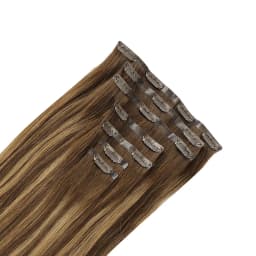 Sunmofavo Seamless PU Clip in Hair Extensions Remy Human Hair Thick Real Hair Extensions Straight Invisible Natural Extensions