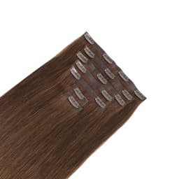 Sunmofavo Seamless PU Clip in Hair Extensions Remy Human Hair Thick Real Hair Extensions Straight Invisible Natural Extensions