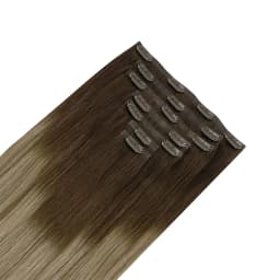 Sunmofavo Seamless PU Clip in Hair Extensions Remy Human Hair Thick Real Hair Extensions Straight Invisible Natural Extensions