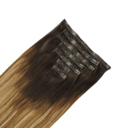 Sunmofavo Seamless PU Clip in Hair Extensions Remy Human Hair Thick Real Hair Extensions Straight Invisible Natural Extensions
