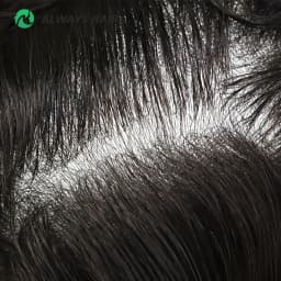 NG - Super Thin Skin 0.02-0.03 mm Men Toupee Natural Hairline Indian Human Hair Wig Man Capillary Prosthesis Mans' Hair
