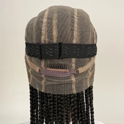 Dutch Braids 36in Synthetic Braided Wigs Fulani Braids Cornrow Transparent Full Lace Braided Wig for Black Women