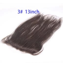 Unisex Tape-On Toupee - Straight Human Hair V-Shape Hairline PU Thin Biological Base Replacement (2x16cm 13inch)