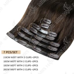 Invisible PU Clip In Human Hair Extension Seamless Tape Weft Thin and Soft Tape Weft 7Pcs/set 12-24inch 100G 120G Clip on Hair