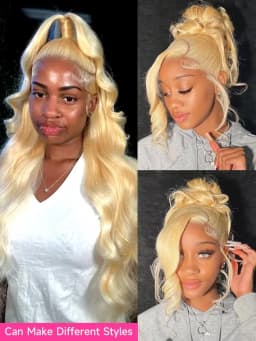 250% Density 613 Honey Blonde 30 40 42 Inch 13x6 HD Lace Front Human Hair Wigs Brazilian Body Wave Lace Frontal Wigs For Women