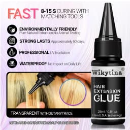 WIKYTINA Professional UV Light Hair Extension Kit - Complete Tool Set with UV Glue Remover Machine UV Hair Extension Machine