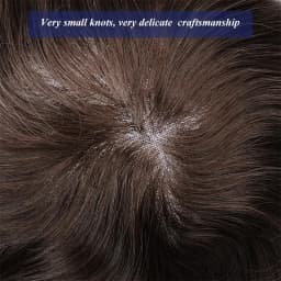 9*11 Toupee Mono Men Capillary Prosthesis 6'' Human Hair Wigs For Men Comfortable Male Hair Prosthesis Durable Hair System