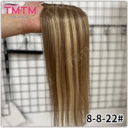 10x12CM Straight Human Hair Toppers For Women Skin Human Hair Piece Cover Breathable Human Hair Topper With 4 Clips In HairPiece