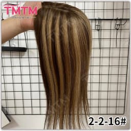 10x12CM Straight Human Hair Toppers For Women Skin Human Hair Piece Cover Breathable Human Hair Topper With 4 Clips In HairPiece