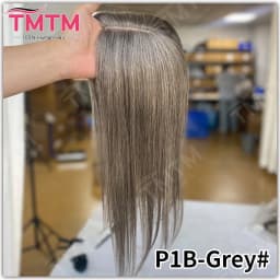 10x12CM Straight Human Hair Toppers For Women Skin Human Hair Piece Cover Breathable Human Hair Topper With 4 Clips In HairPiece