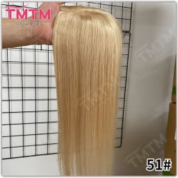 10x12CM Straight Human Hair Toppers For Women Skin Human Hair Piece Cover Breathable Human Hair Topper With 4 Clips In HairPiece