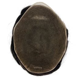 Super Breathable French Lace Hair System All Bleached Knotted Hair Prosthesis for Men All French Lace Human Hair Toupee