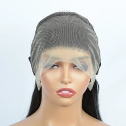 350% Density Double Drawn Straight Lace Wig 13X4 Transparent Lace Frontal Human Hair Wig Brazilian Lace Front Wigs For Women