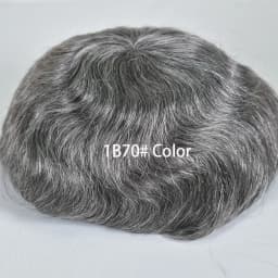 Swiss Lace Human Hair Toupee for Men 8x10 Blond Color 613# Natural Hairline Durable Fine Mono Hair Replacement System for Men