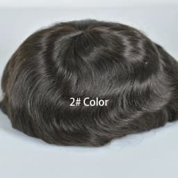 Swiss Lace Human Hair Toupee for Men 8x10 Blond Color 613# Natural Hairline Durable Fine Mono Hair Replacement System for Men