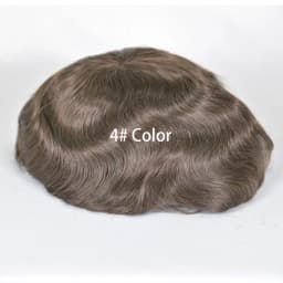 Swiss Lace Human Hair Toupee for Men 8x10 Blond Color 613# Natural Hairline Durable Fine Mono Hair Replacement System for Men