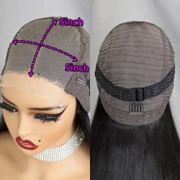 12inch 5x5 Transparent Lace Closure Blonde 613# Loose Wave Human Hair Wigs 280% Density Short Bouncy Curly Bob Wigs for Women