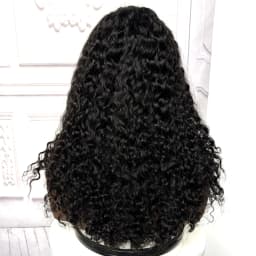 22inch Ombre Brown Water Wave Human Hair Wig 280% 4x4 Transparent Lace Closure Colored Deep Wave Curly Hair Wigs For Black Women