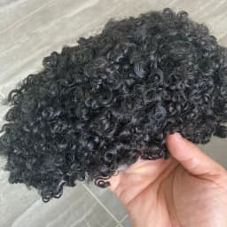 15mm Curly Mens Wig Durable Skin Toupee African American Human Hair Microskin Full Poly PU Afro Wave Male Capillary Prosthesis