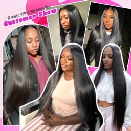 28 36inch 190% Density U Part Wig Human Hair Straight Machine Made Peruvian Hair Remy Human Hair Quality Clip In Natural Black Color V Part Wigs