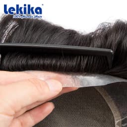 Australia Toupee Men Lace & PU Base Breathable Human Hair Wigs for Men Capillary Prosthesis Replacement Natural Hairline System