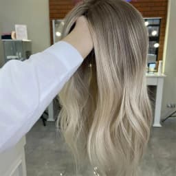 Highlight Wig Human Hair Brown Root Ash Blonde Lace Frontal Human Hair Full Lace Wigs Glueless 13x6 HDTransparent Lace Brazilian