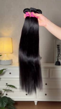 UNice Hair Yaki Straight Hair Bundles 1/3/PCS Deal 100% Human Hair 10A Grade Natural Color Sew In Bundles Quick Weaves