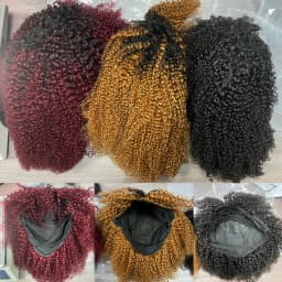 Peruvian Hair Afro Kinky Curly Pixie Cut Short Bob Bouncy Cheap Full Machine Made Human Hair Wigs For Black Women Glueless Remy